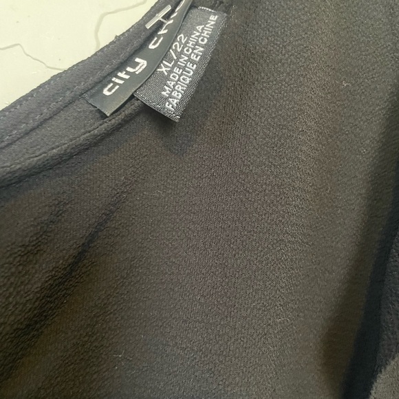 City Chic Plus Size Ruffle Sleeve Button Back Blouse - Picture 4 of 4